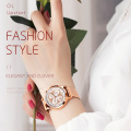 Material de aço inoxidável de quartzo da marca OLEVS pulseira de relógio milanês Relógios de pulso de estudante à prova d&#39;água Relógio de alta qualidade para senhora
